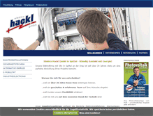 Tablet Screenshot of elektrohackl.at